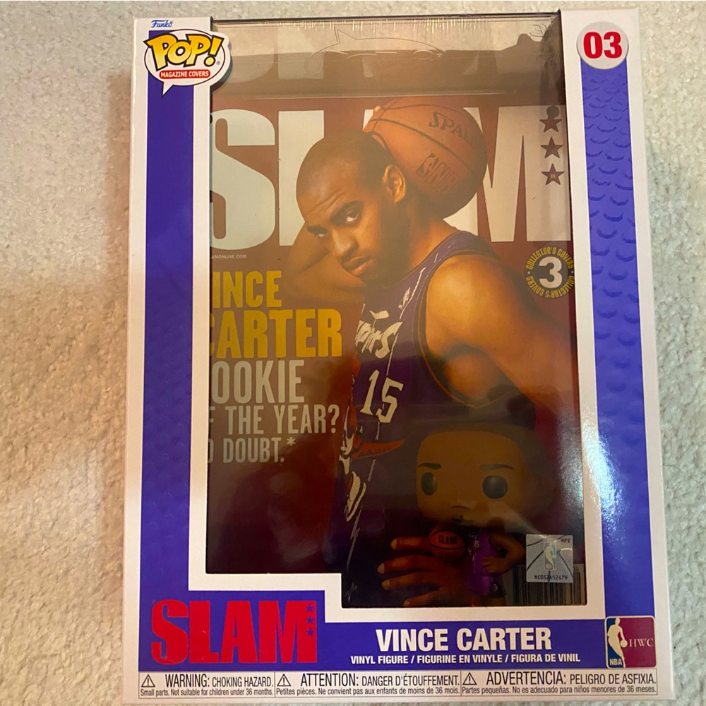 Funko Pop! Basketball NBA VINCE CARTER! Slam Cover Hardwood Classic